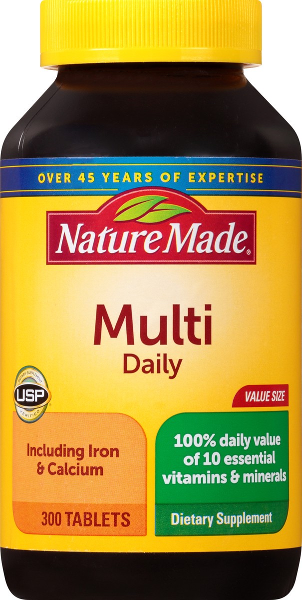 slide 7 of 12, Nature Made Daily Value Size Tablets Multi 300 ea, 300 ct