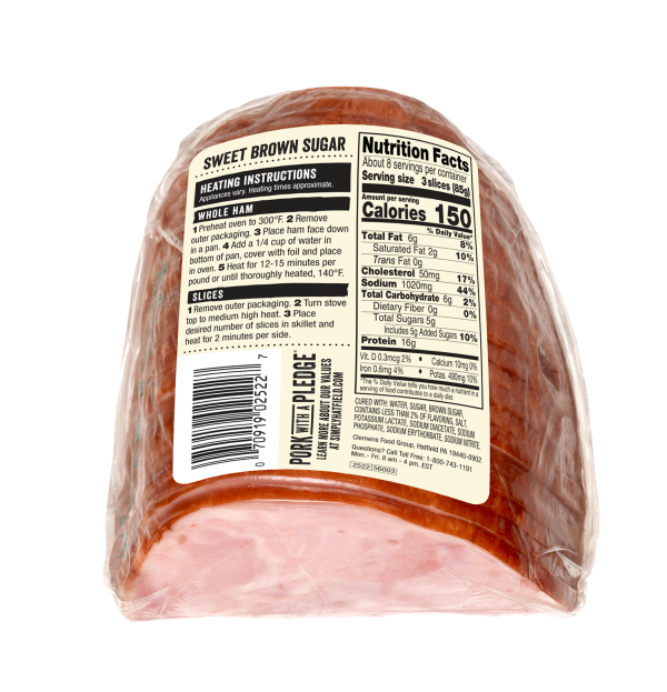 slide 8 of 9, Hatfield Boneless Pre-Sliced Brown Sugar Ham, Quarter, 1 ct