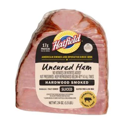 Hatfield Sliced Uncured Ham - Hardwood Smoked