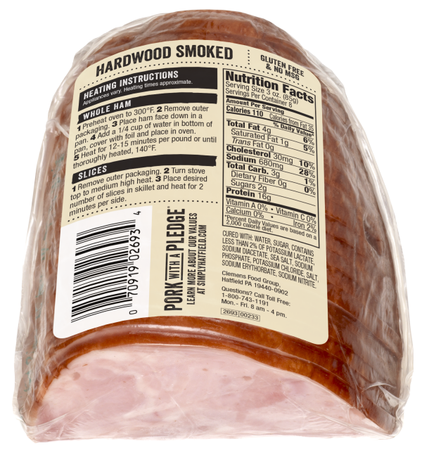 slide 8 of 9, Hatfield Boneless Pre-Sliced Ham, Quarter, 1 ct