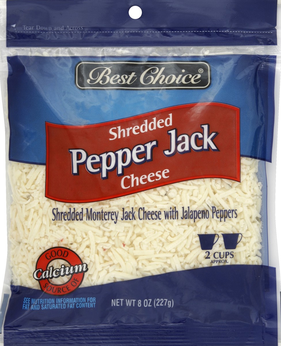 slide 2 of 3, Best Choice Shredded Pepper Jack Cheese, 8 oz