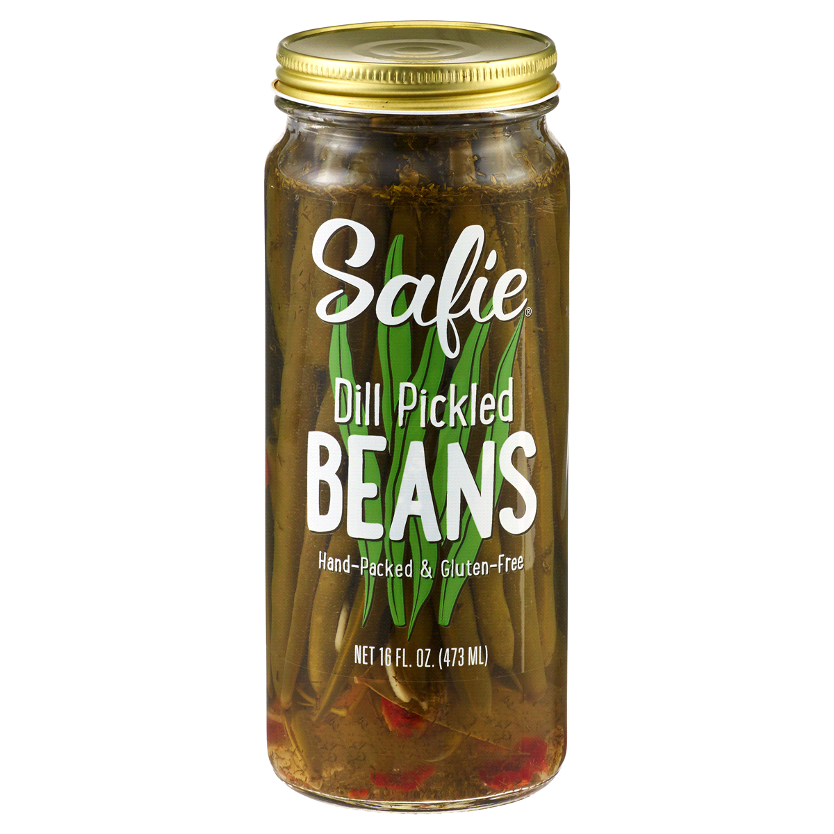 slide 1 of 1, Safie Dill Pickled Beans, 16 oz