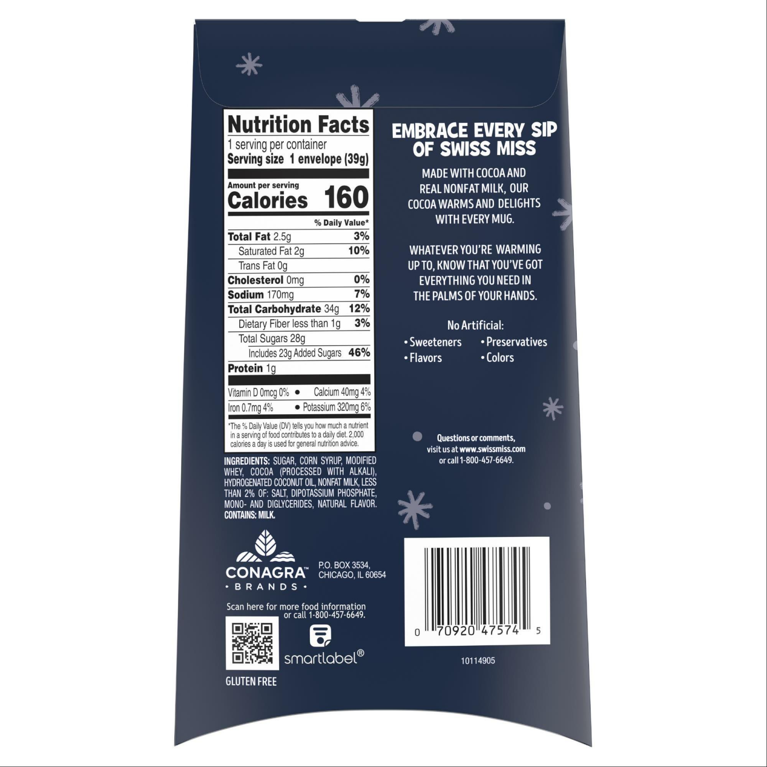 slide 4 of 7, Swiss Miss Marshmallow Hot Cocoa Mix - 1.38 oz, 1.38 oz