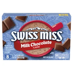 Swiss Miss Milk Chocolate Flavored Hot Cocoa Mix, Hot Cocoa Mix Packets - 8 ct