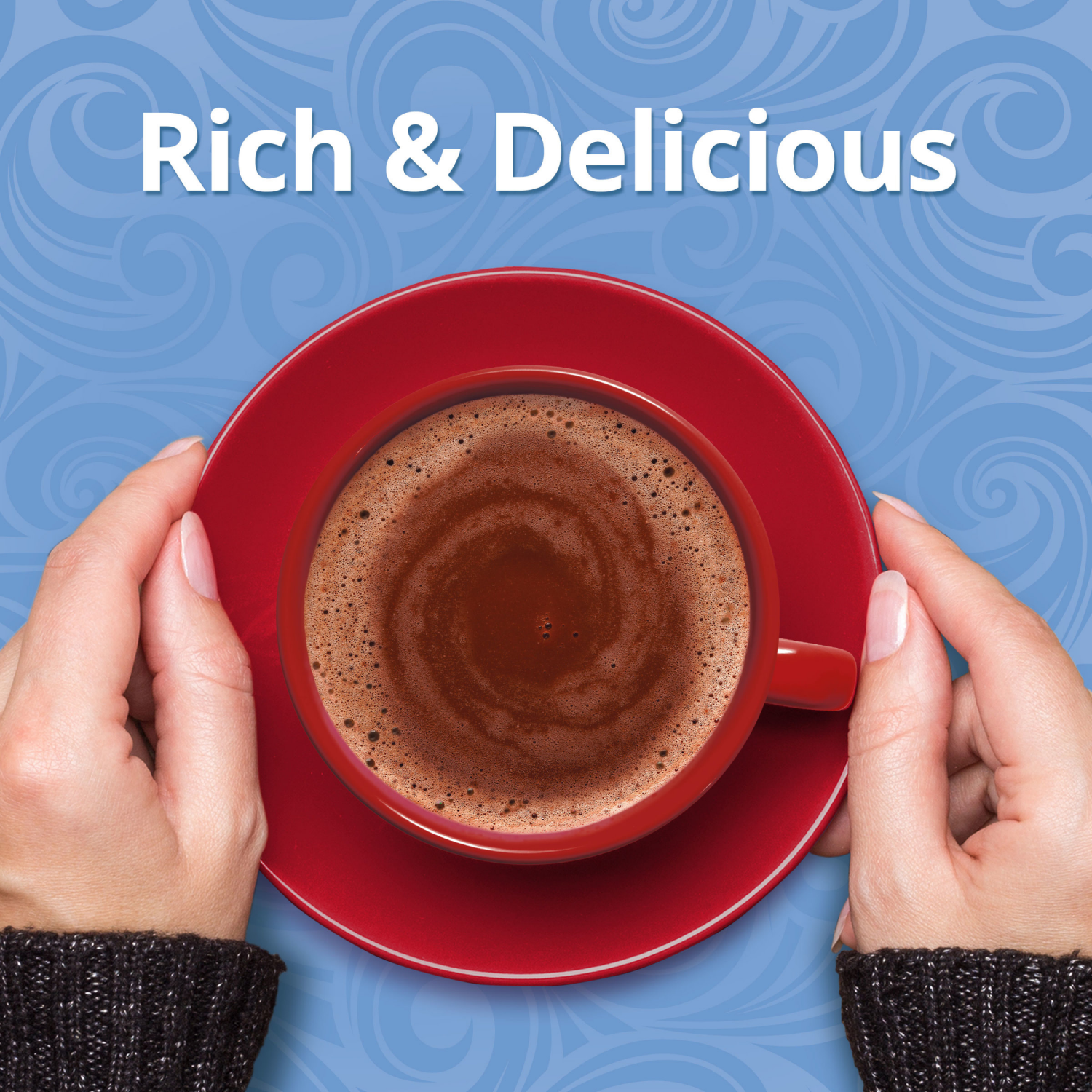slide 4 of 4, Swiss Miss Rich Chocolate Flavored Hot Cocoa Mix, 8 Count Hot Cocoa Packets, 8 ct