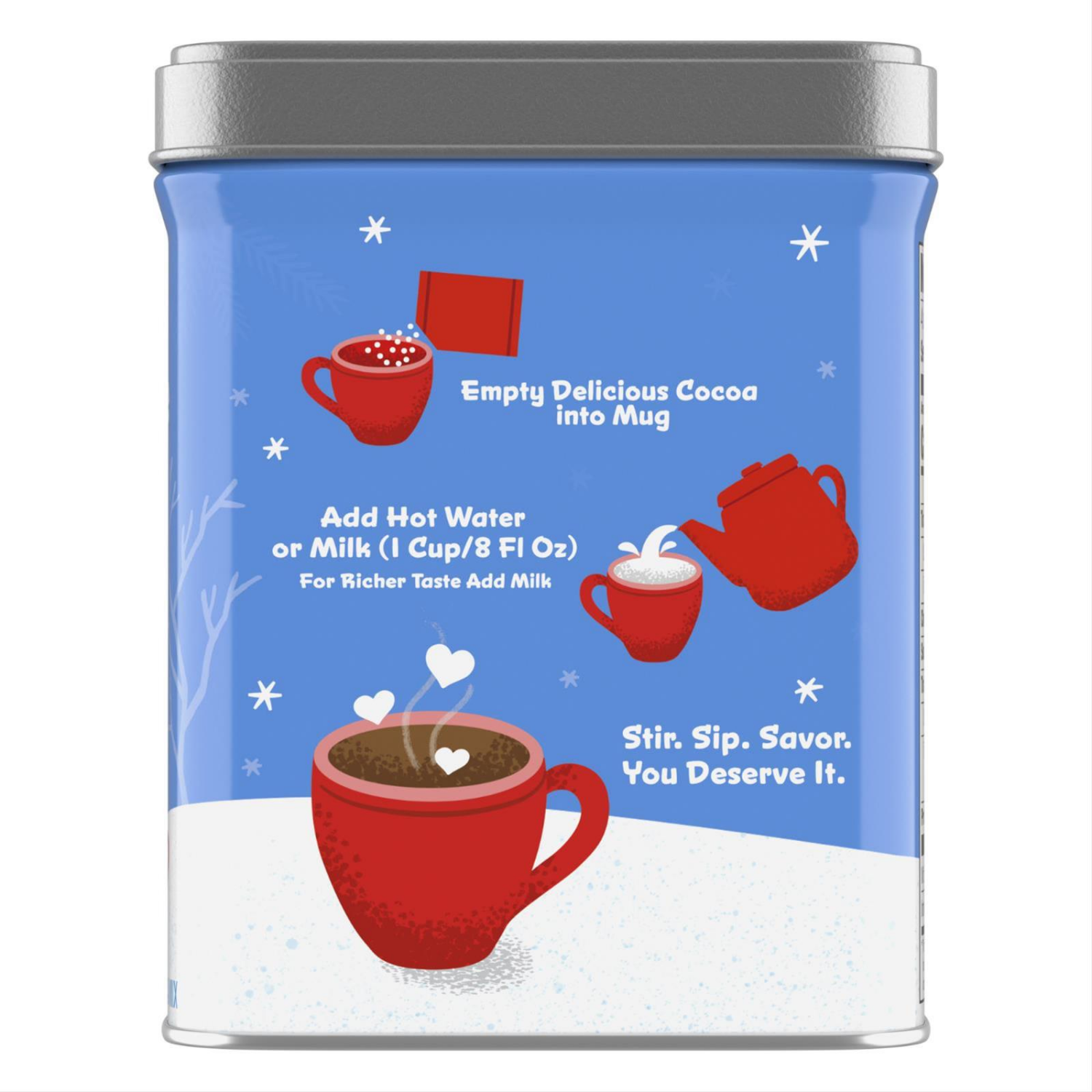 slide 3 of 7, Swiss Miss Milk Chocolate Hot Cocoa Gift Tin, 5.52 Oz, 1 ct