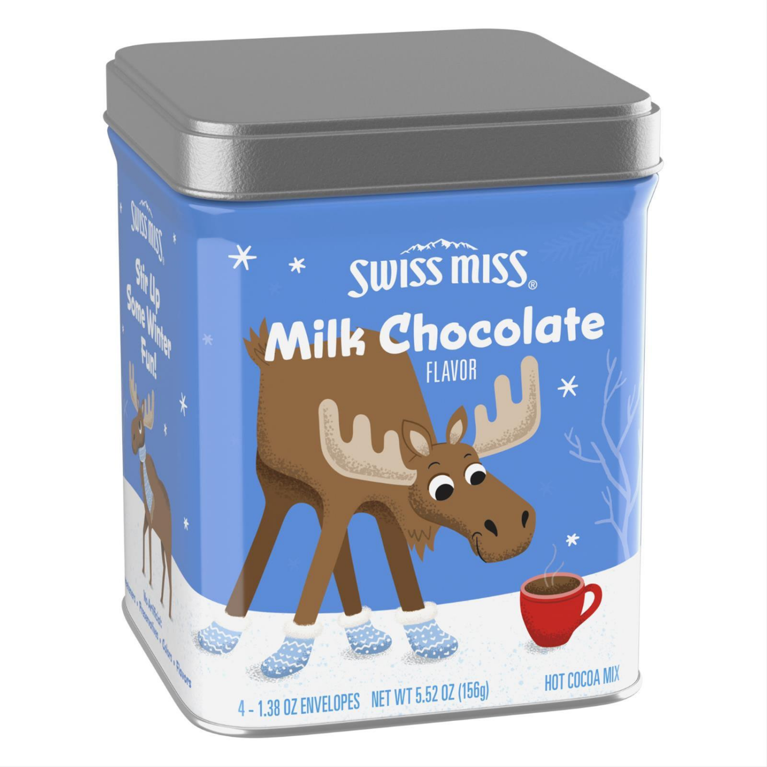 slide 5 of 7, Swiss Miss Milk Chocolate Hot Cocoa Gift Tin, 5.52 Oz, 1 ct
