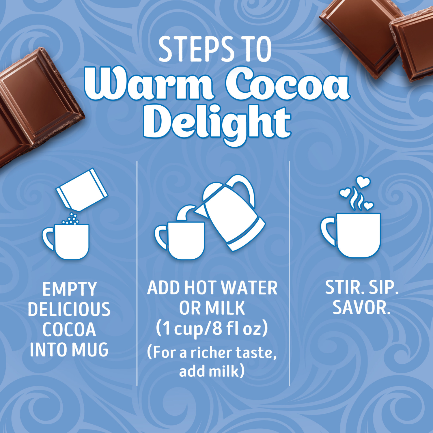 slide 5 of 5, Swiss Miss Milk Chocolate Flavor No Sugar Added Hot Cocoa Mix Canister- 13 oz, 13 oz