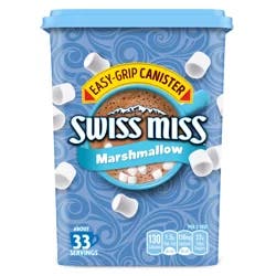Swiss Miss Hot Cocoa Drink Mix, Milk Chocolate with Marshmallows, Easy-Grip Canister - 37.18 oz