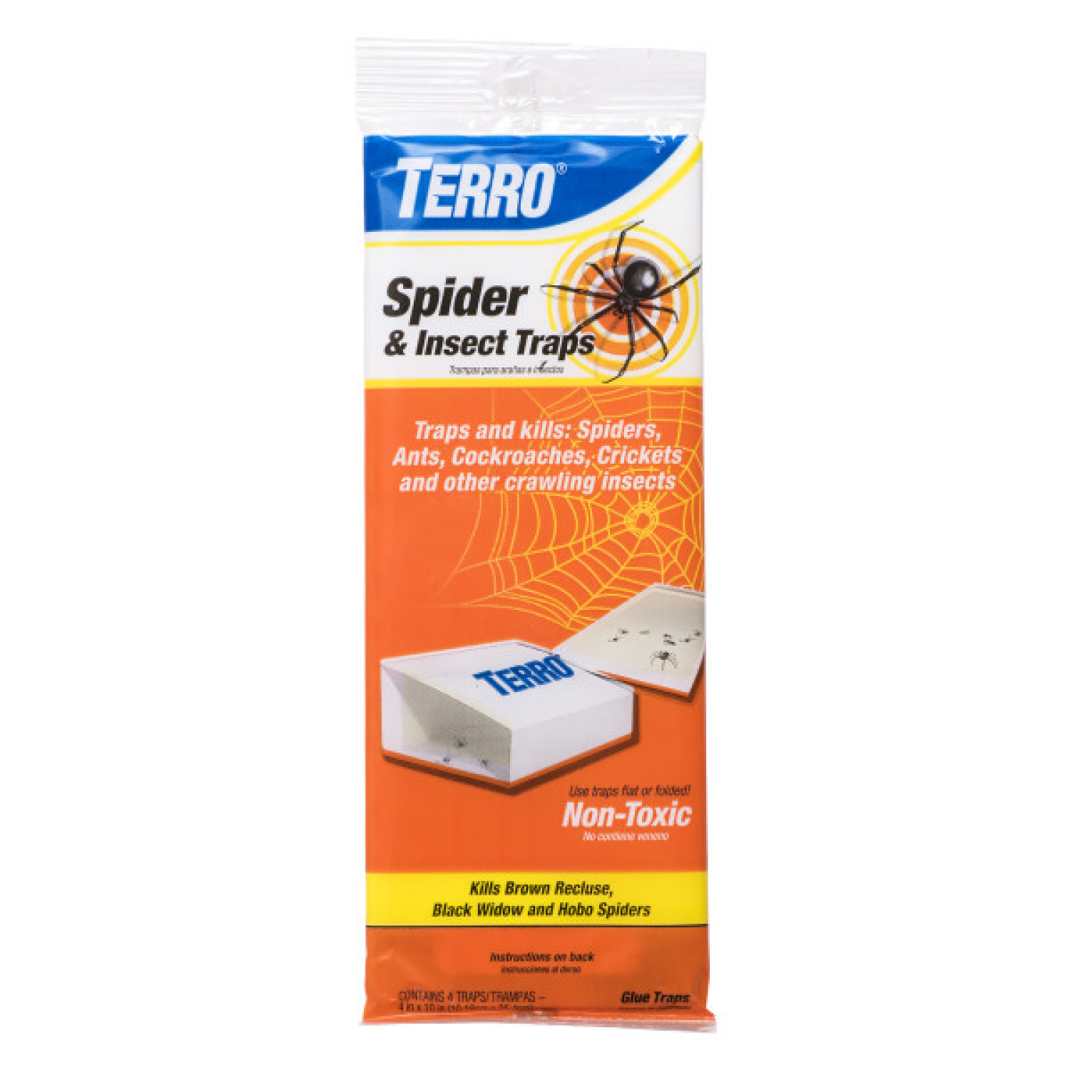 slide 1 of 1, TERRO Spider & Household Insect Traps 4 ea, 4 ct