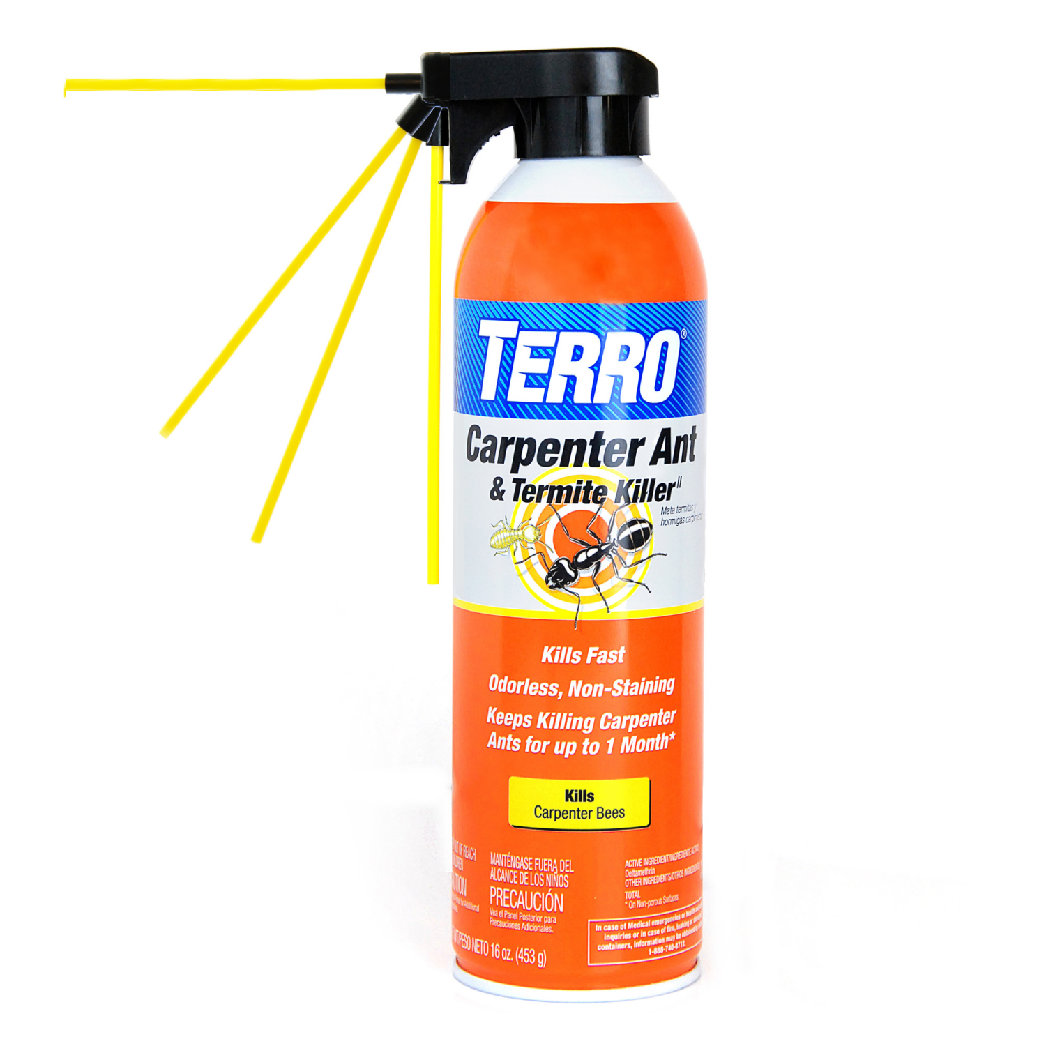 slide 2 of 4, TERRO Carpenter Ant & Termite Killer Spray, 16 oz