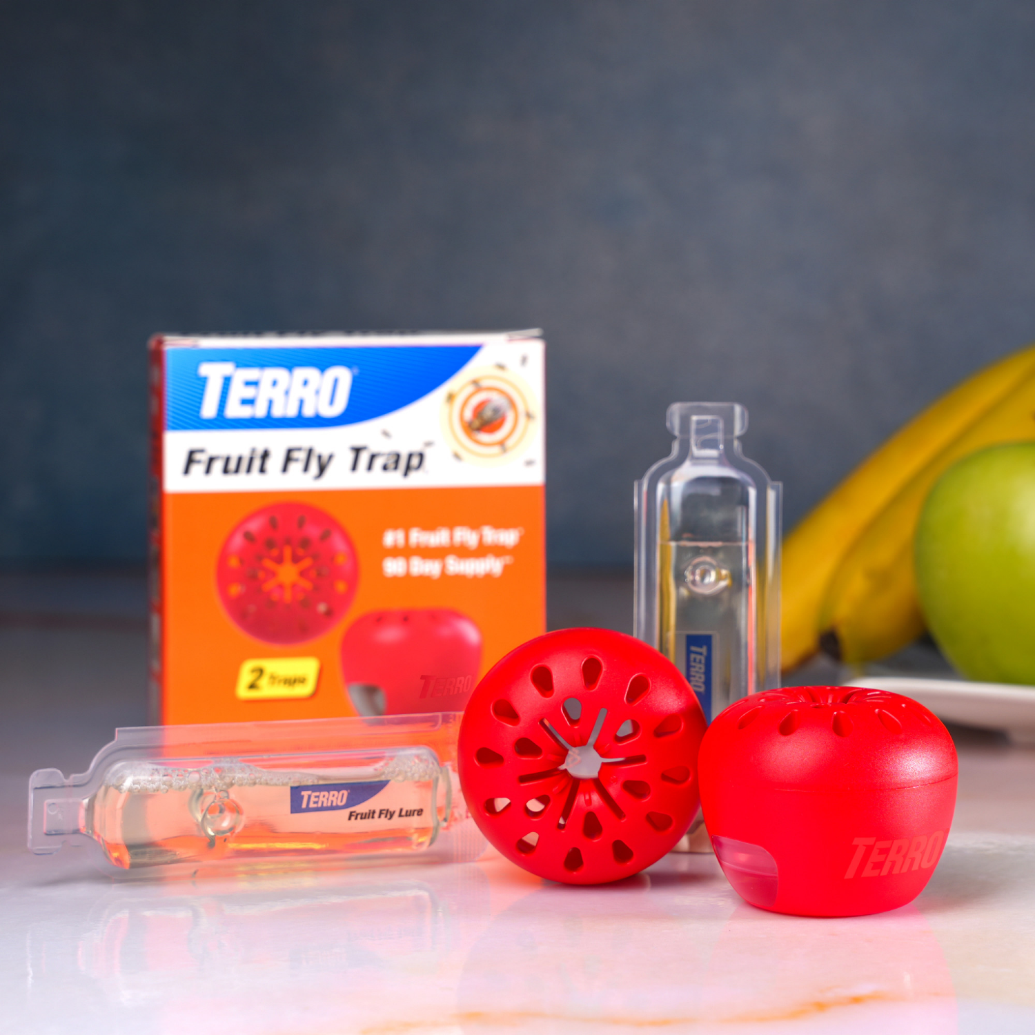 slide 7 of 8, TERRO Fruit Fly Trap 2 - 0.675 fl oz Traps, 1 ct