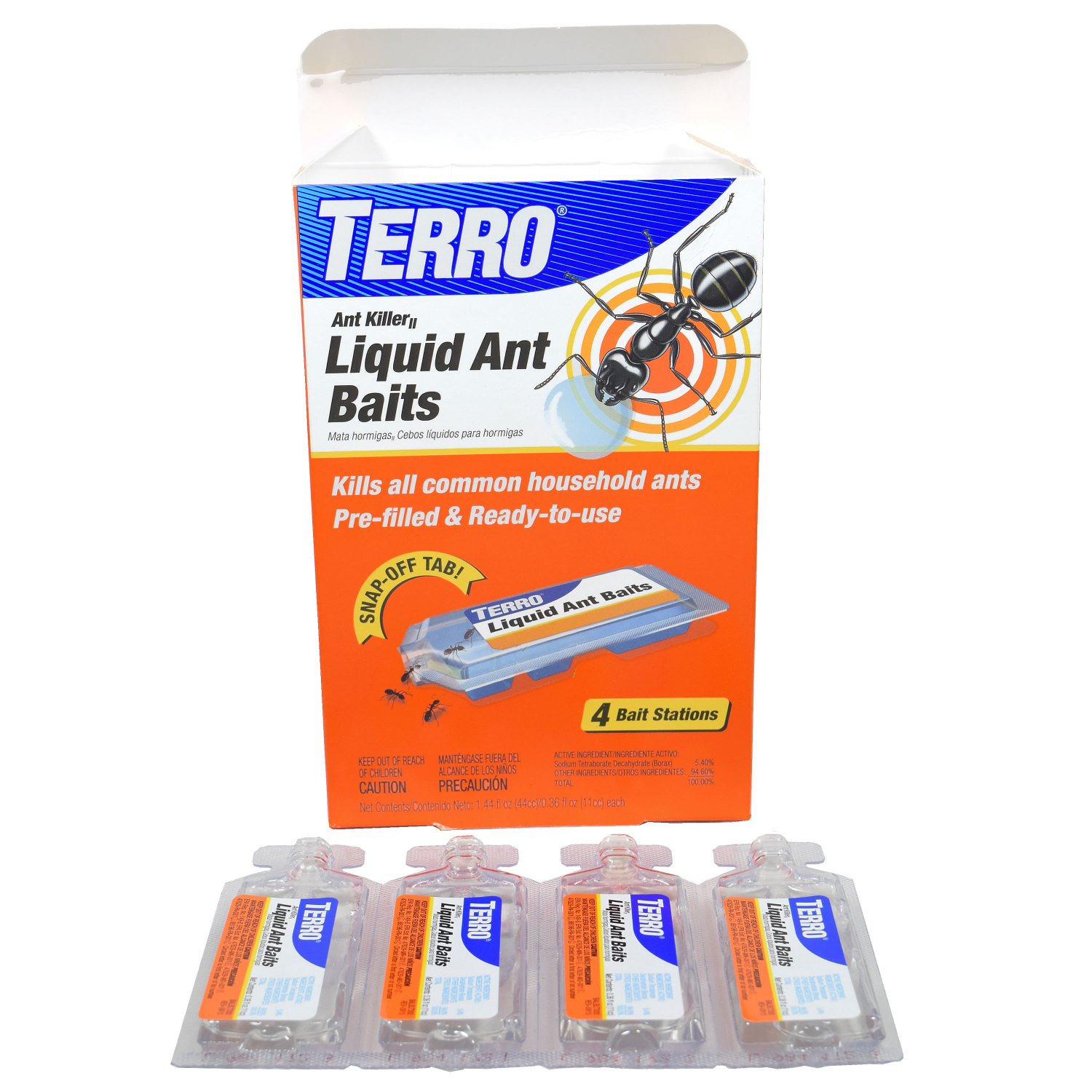 slide 3 of 6, TERRO Ant Killer II Liquid Ant Baits 4 - 0.36 fl oz Each, 4 ct
