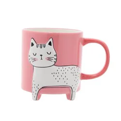 Core Home Cat Footed Mug - 16 oz - Pink