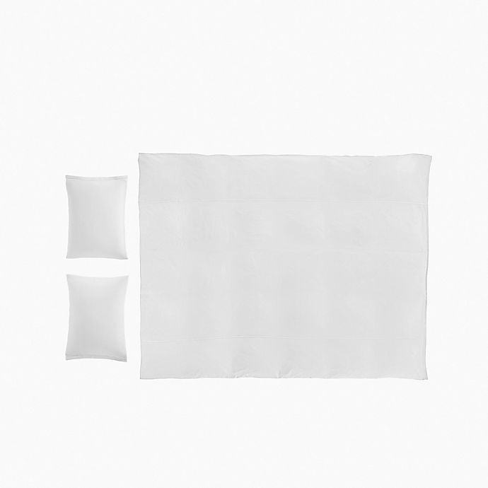slide 2 of 4, Calvin Klein Modern Cotton Julian Full/Queen Duvet Cover - White, 1 ct
