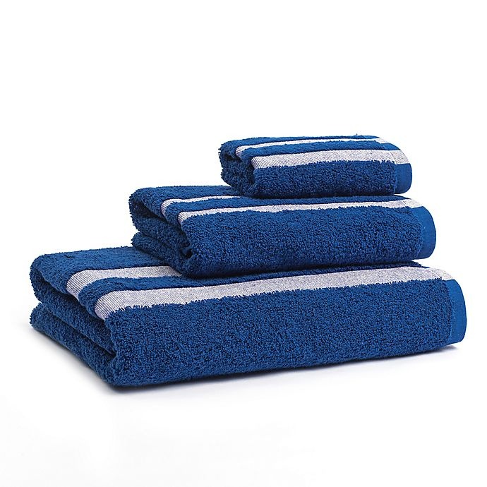 slide 1 of 8, Calvin Klein George Bath Towel - Cobalt, 1 ct