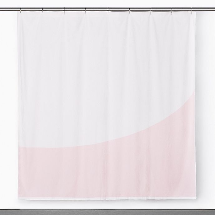 slide 1 of 1, Calvin Klein Gio Shower Curtain - White/Pink, 1 ct