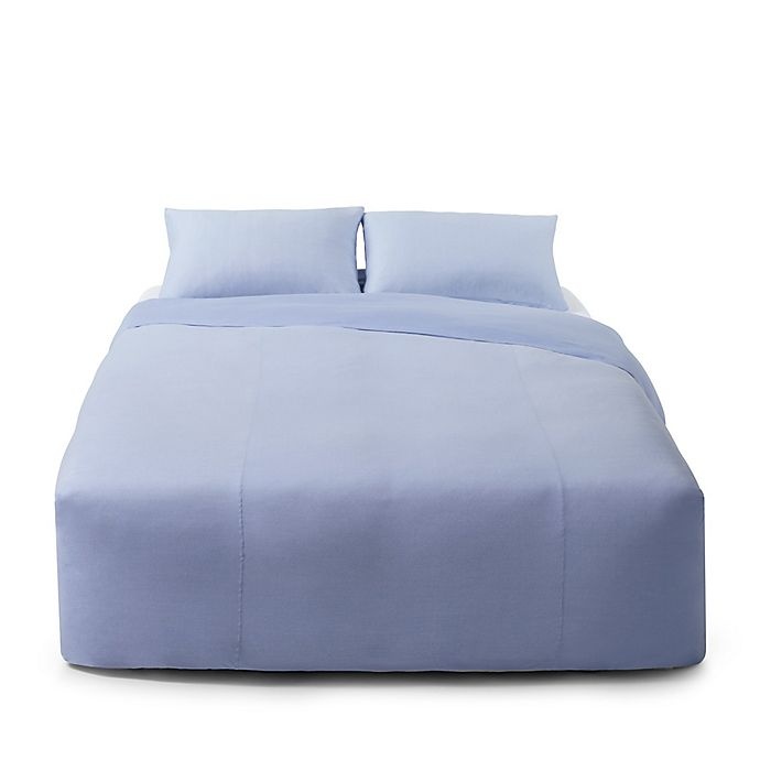 slide 1 of 2, Calvin Klein Ray Full/Queen Duvet Cover - Periwinkle/Creme, 1 ct