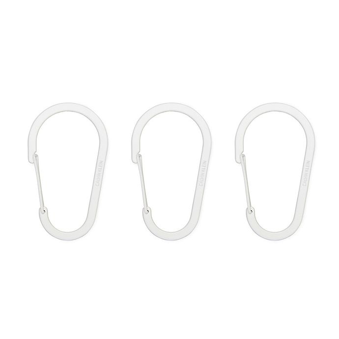 slide 3 of 3, Calvin Klein Matthew Shower Curtain Hooks - White, 12 ct