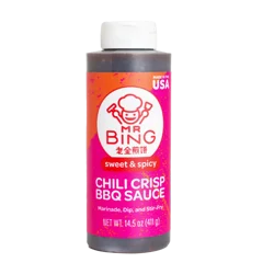 Mr Bing Sweet & Spicy Chili Crisp BBQ Sauce