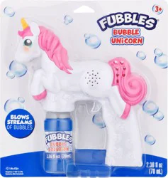 Fubbles Toy Bubble Unicorn 1 ea