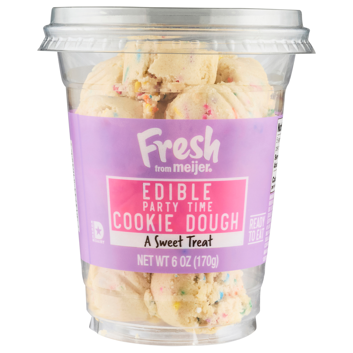 slide 1 of 3, Fresh From Meijer, Edible Party Time Cookie Dough, 6 Oz, 6 oz