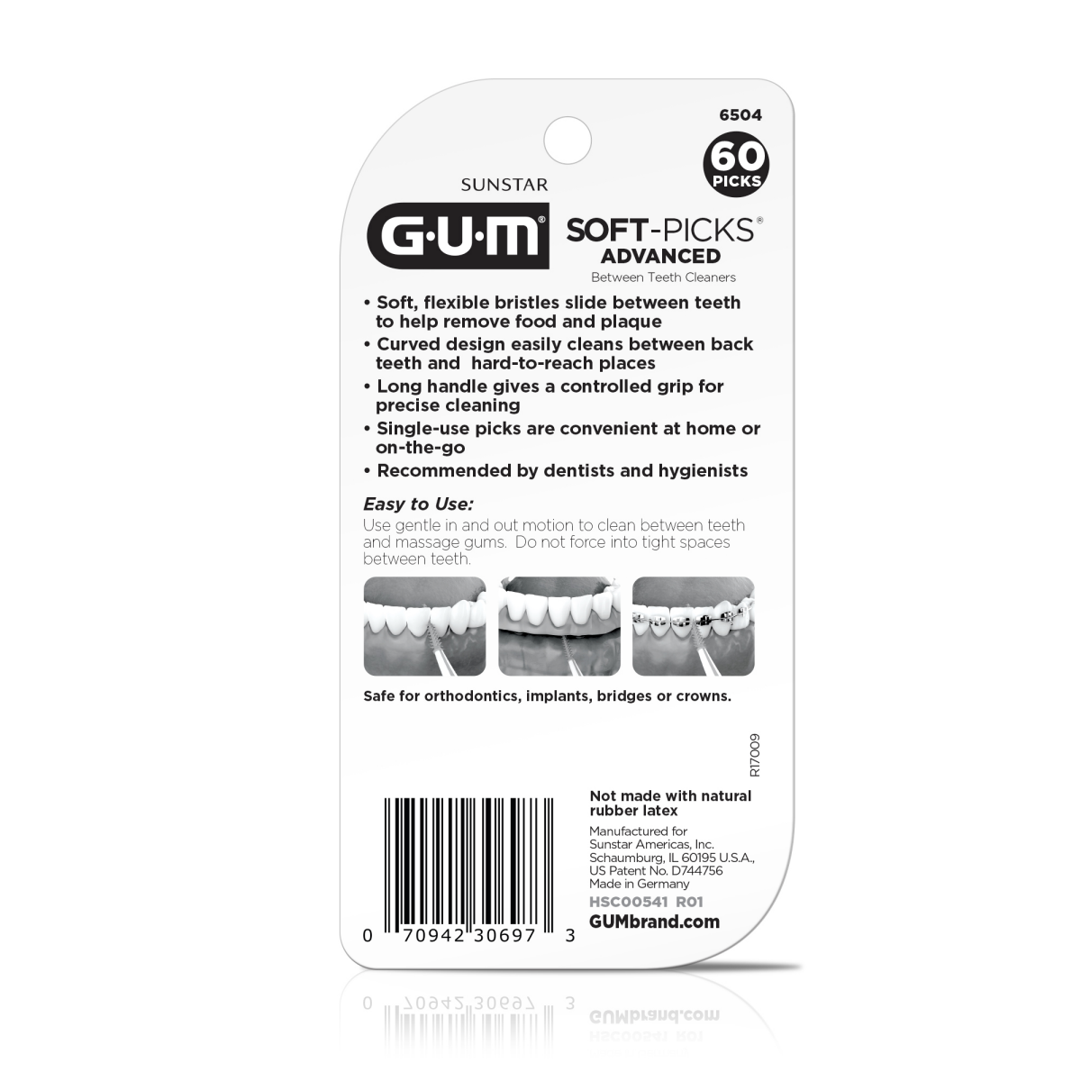 slide 2 of 2, G-U-M Advanced Soft-Picks 60 ea, 60 ct