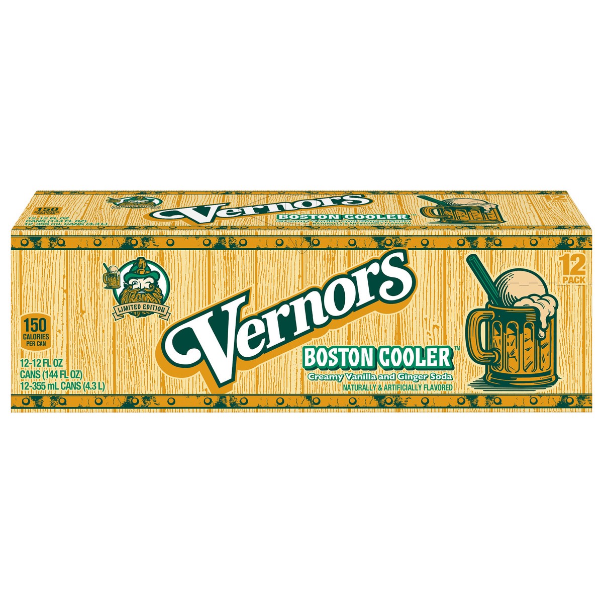 slide 2 of 2, Vernors Boston Cooler Lto 12-12Z Can, 12 ct