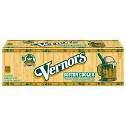 Vernors Boston Cooler Ginger Soda, 12 fl oz Cans, 12 Pack