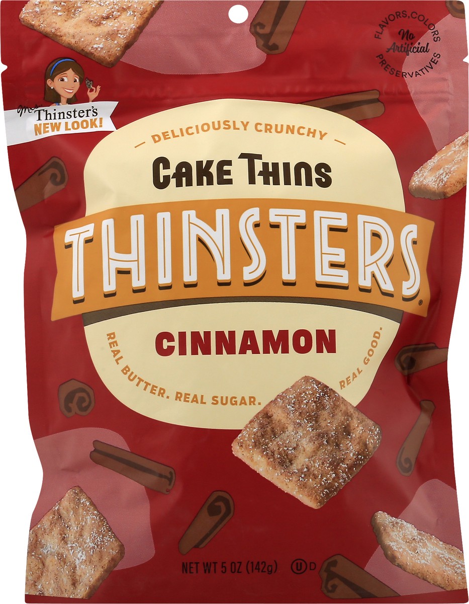 slide 4 of 8, Mrs. Thinster's Cake Thins, Cinnamon, 5 oz