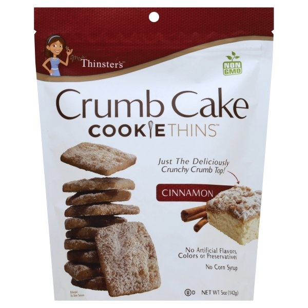 slide 1 of 8, Mrs. Thinster's Cake Thins, Cinnamon, 5 oz