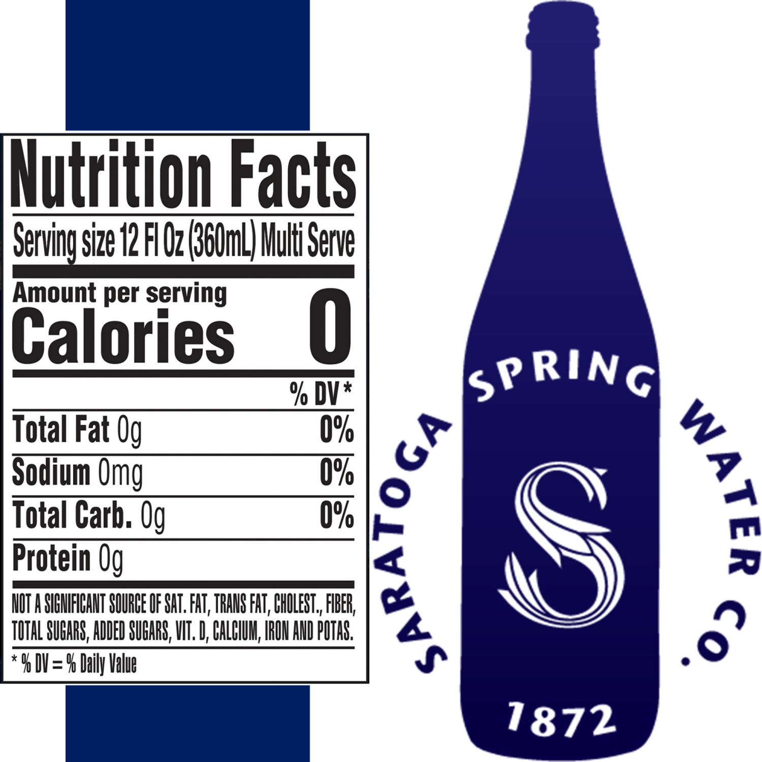 slide 3 of 4, Saratoga Sparkling Spring Water, Glass Water Bottle- 28 fl oz, 28 fl oz