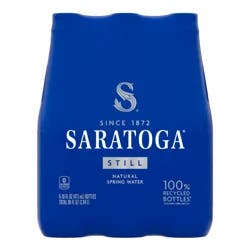 Saratoga Still Spring Water, Recycled PET Bottle, , Pack of 6 - 6 ct