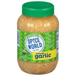 Spice World Organic Minced Garlic, 32 Oz