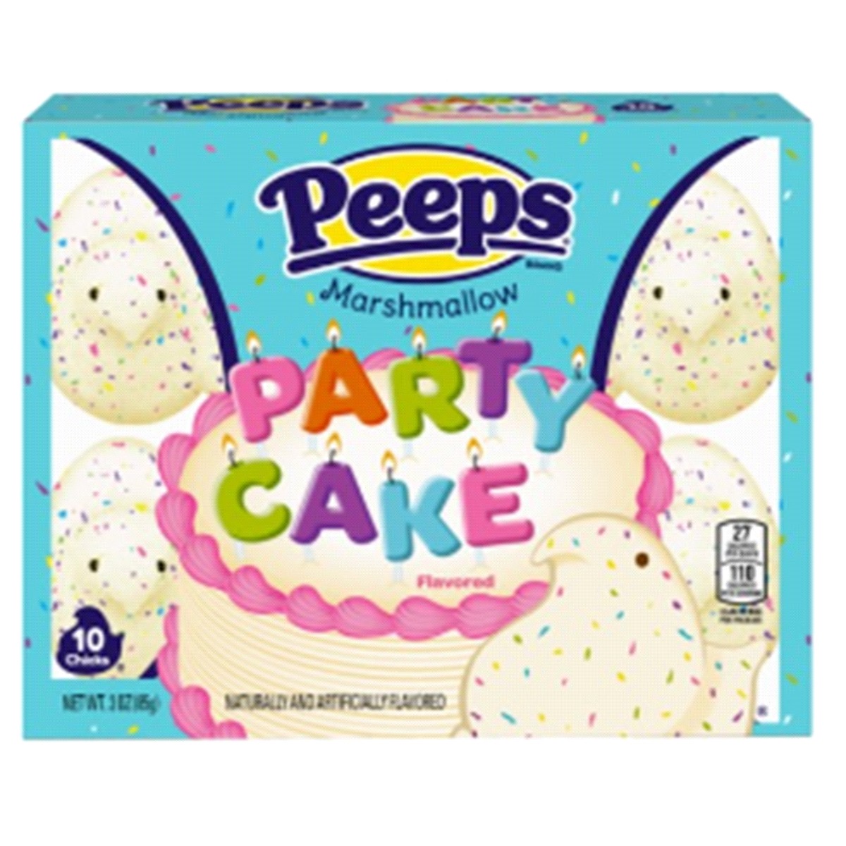 slide 1 of 2, Peeps Party Cake Flavored Marshmallow 10 ea, 10 ct