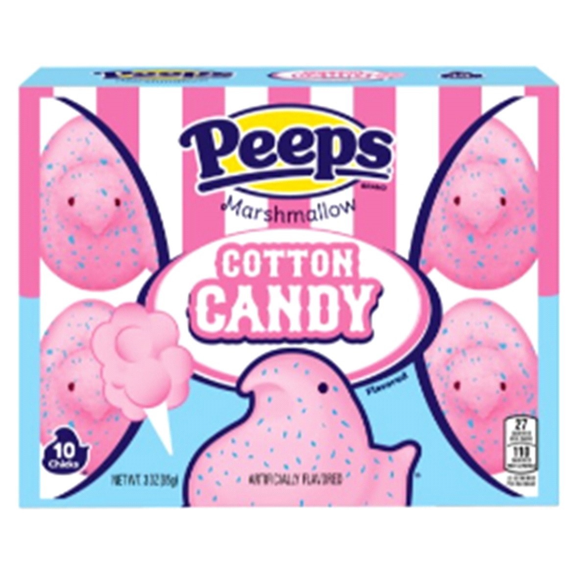slide 1 of 2, Peeps Cotton Candy Flavored Marshmallow 10 ea, 10 ct