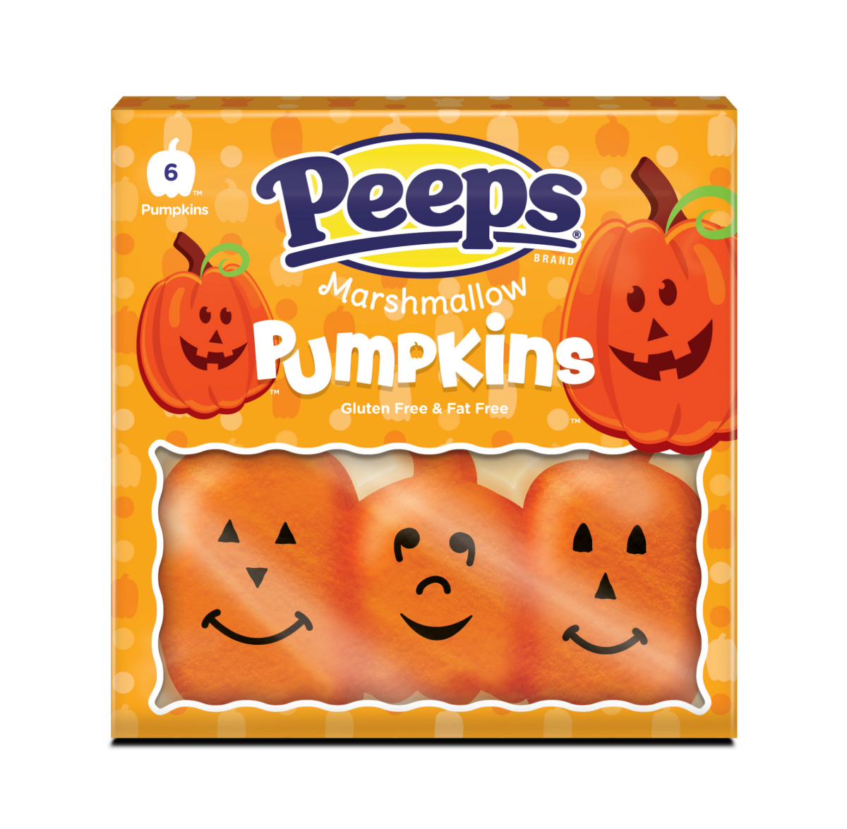 slide 1 of 2, Peeps Marshmallow Pumpkins, 3 oz