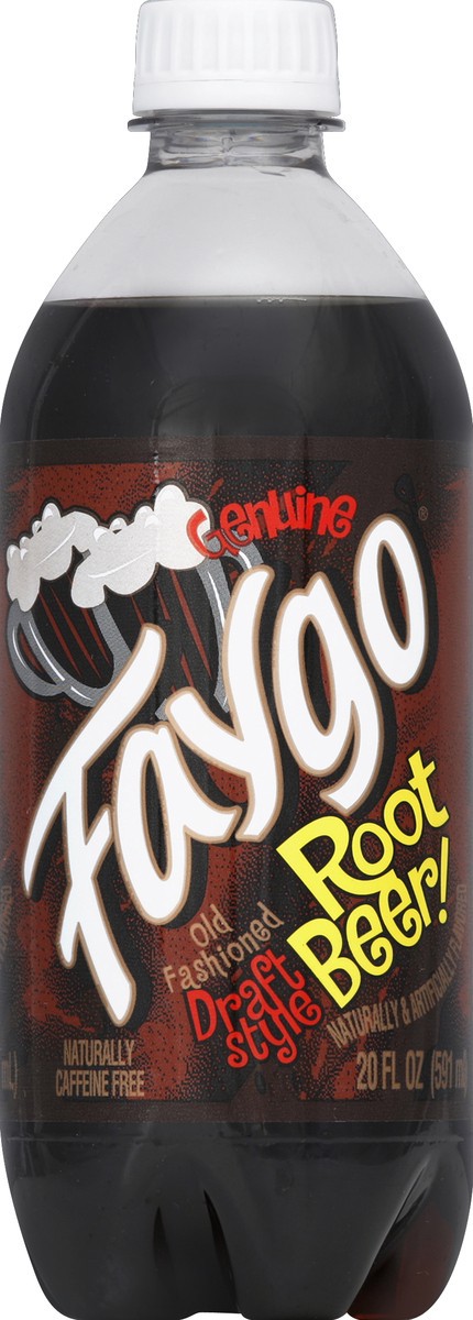 slide 4 of 4, Faygo Draft Style Root Beer Bottle - 20 fl oz, 20 fl oz