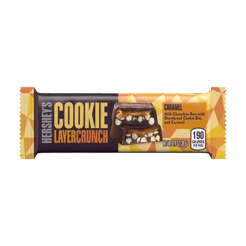 slide 1 of 5, Hershey's Cookie Layer Crunch Caramel Chocolate, 1.4 oz