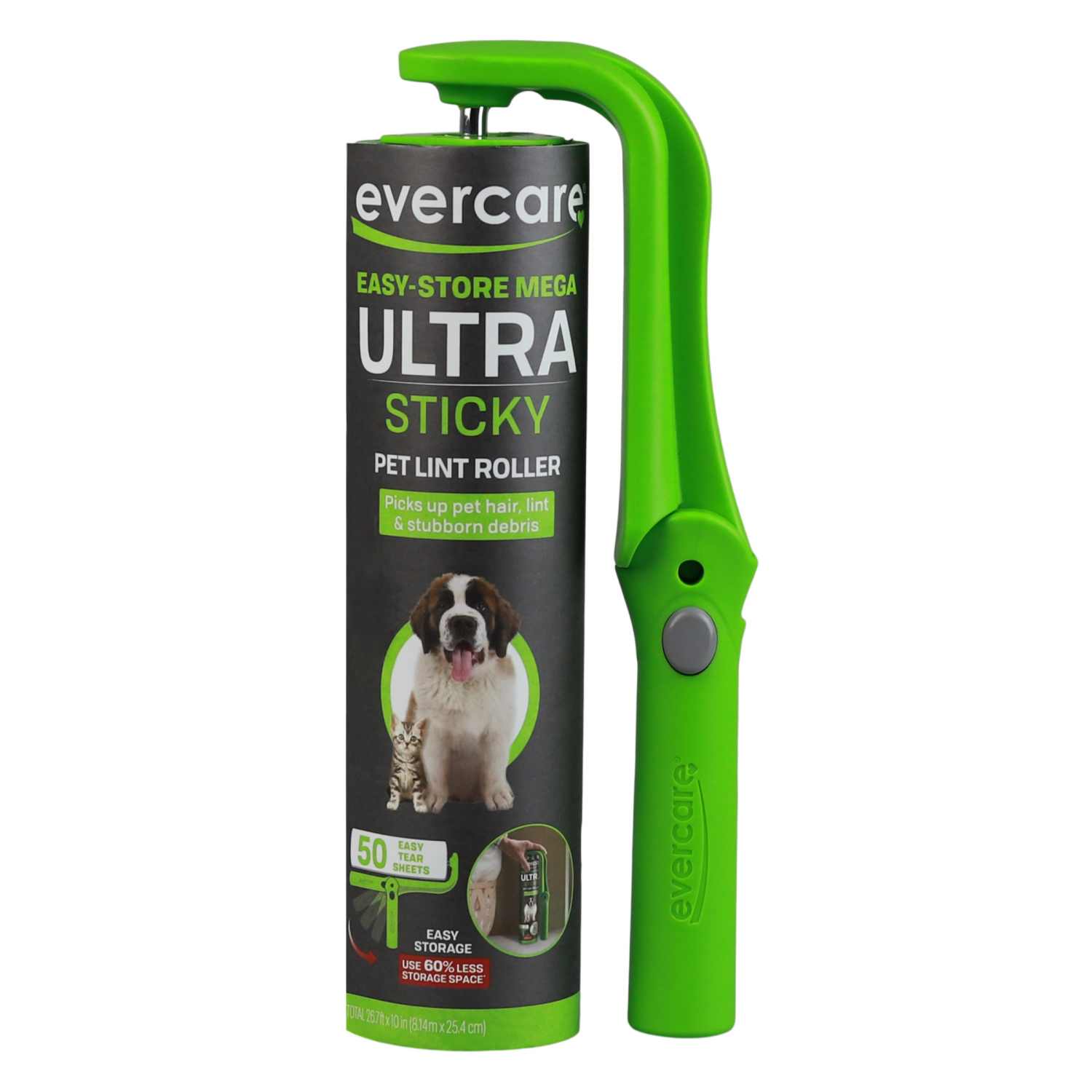slide 1 of 3, Evercare Easy Store Mega Lint Roller - 50ct, 50 ct