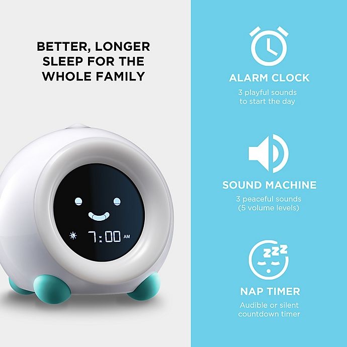 slide 5 of 6, LittleHippo MELLA Ready to Rise Children’s Sleep Trainer Alarm Clock - Blue, 1 ct