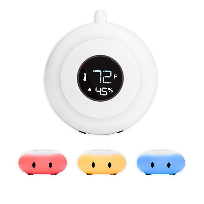 slide 1 of 6, LittleHippo KELVIN Nightlight and Room Monitor - White, 1 ct