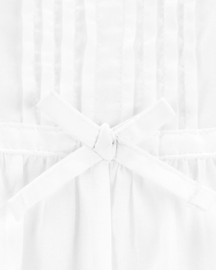 slide 2 of 4, Oshkosh Baby Textured Eyelet Dress White 9M, 1 ct