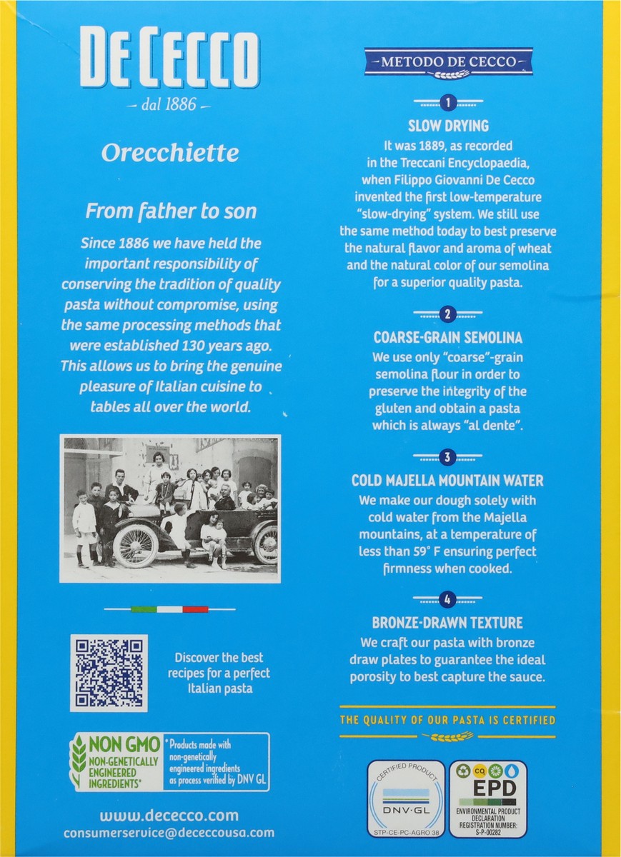 slide 4 of 9, De Cecco No. 91 Orecchiette 1 lb, 16 oz