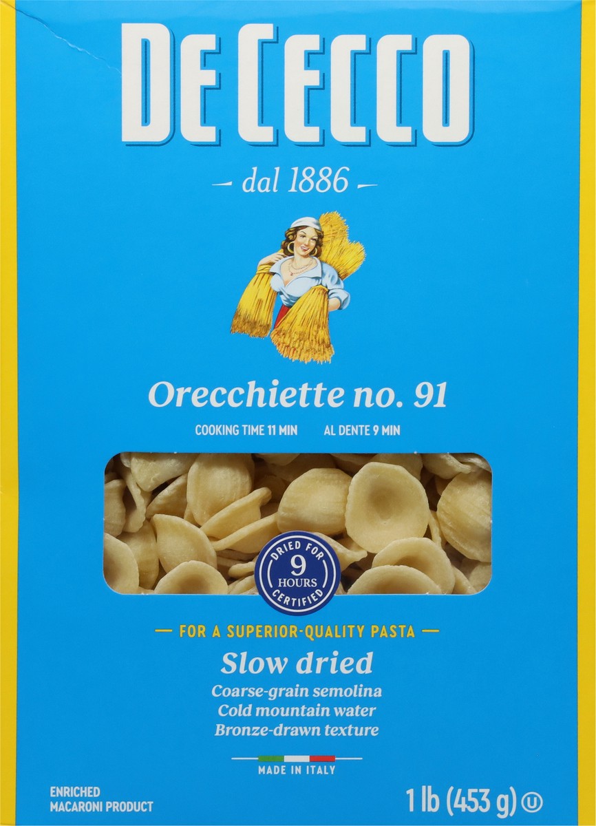 slide 6 of 9, De Cecco No. 91 Orecchiette 1 lb, 16 oz