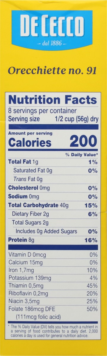 slide 3 of 9, De Cecco No. 91 Orecchiette 1 lb, 16 oz