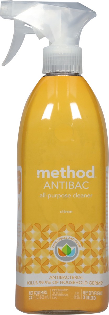 slide 2 of 10, method Antibac Citron All Purpose Cleaner 28 fl oz, 28 fl oz