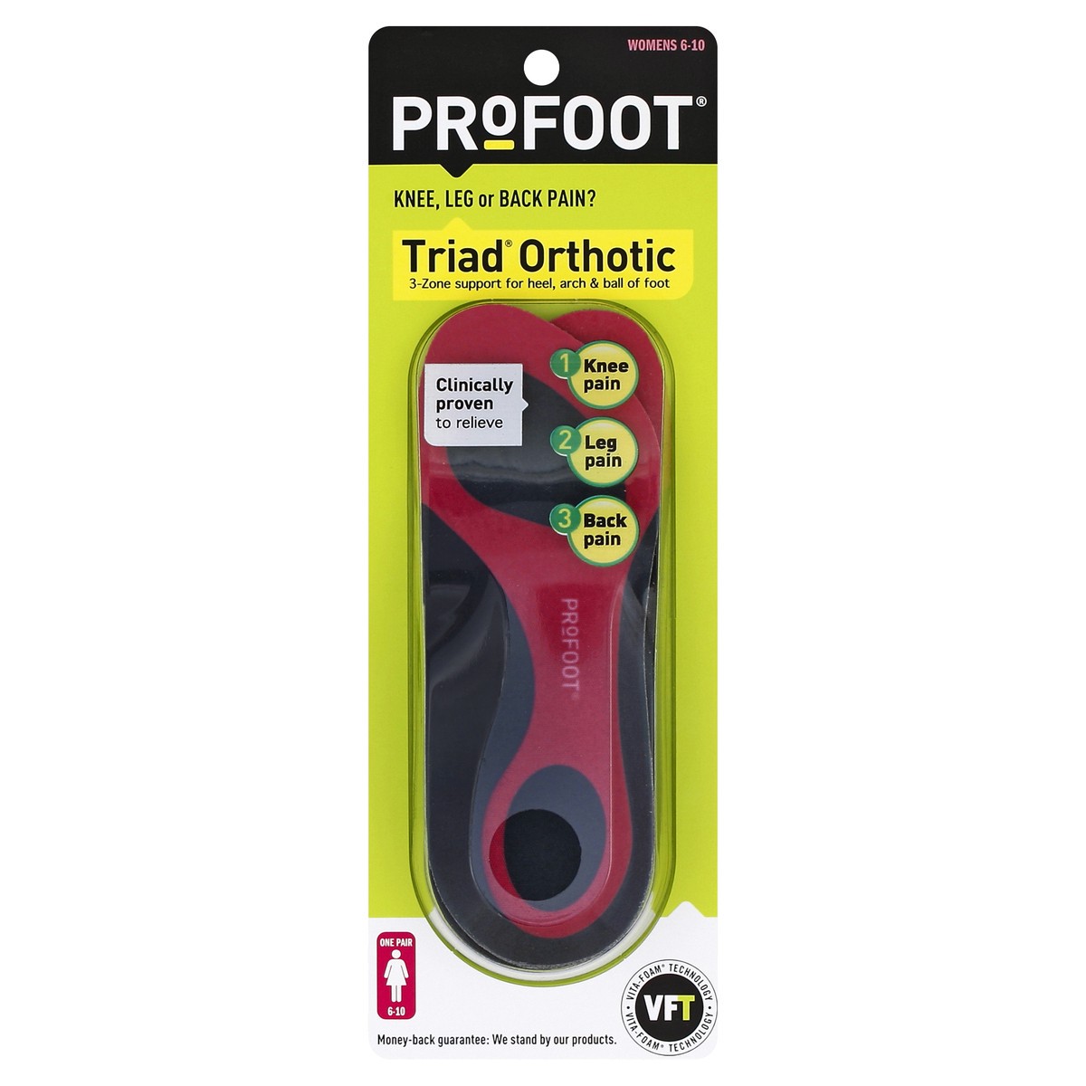 slide 2 of 3, ProFoot Orthotic 1 ea, 1 ct