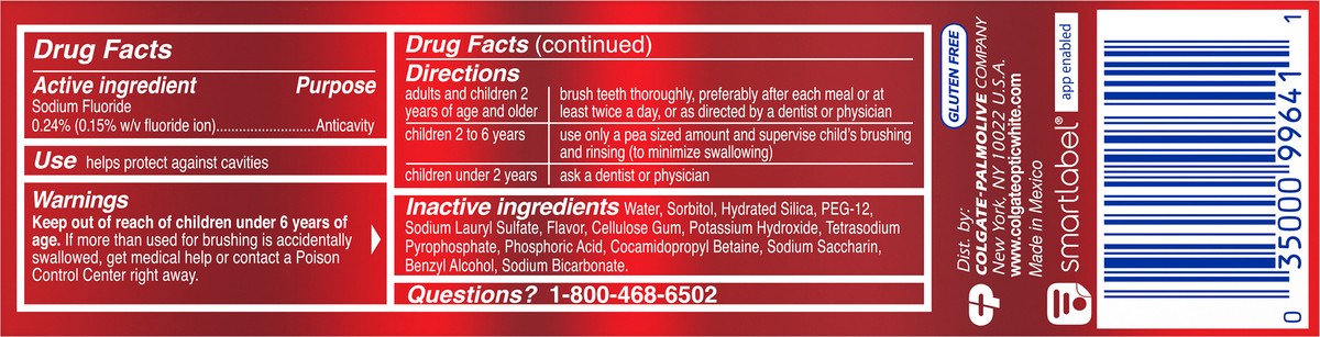 slide 6 of 7, Colgate Optic White Stain Fighter Toothpaste with Baking Soda, Clean Mint Paste, 4.2 oz