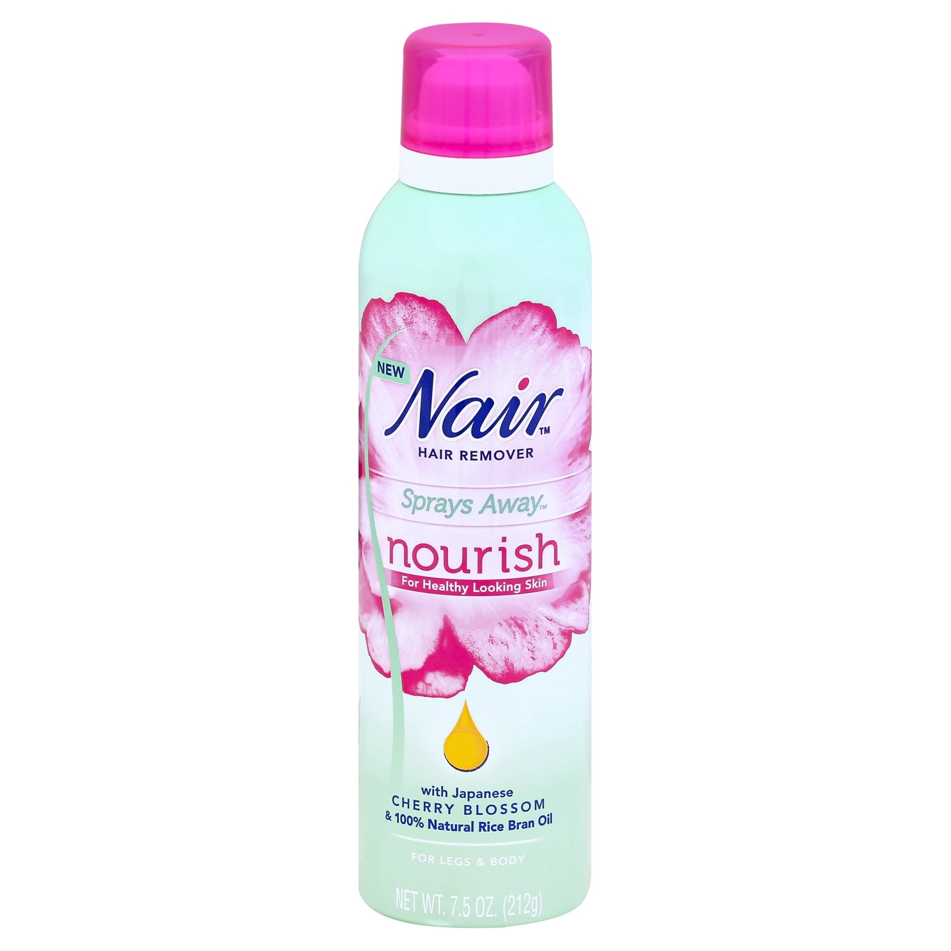 slide 1 of 1, Nair Nourish Sprays Away Hair Removal Spray, 7.5 oz